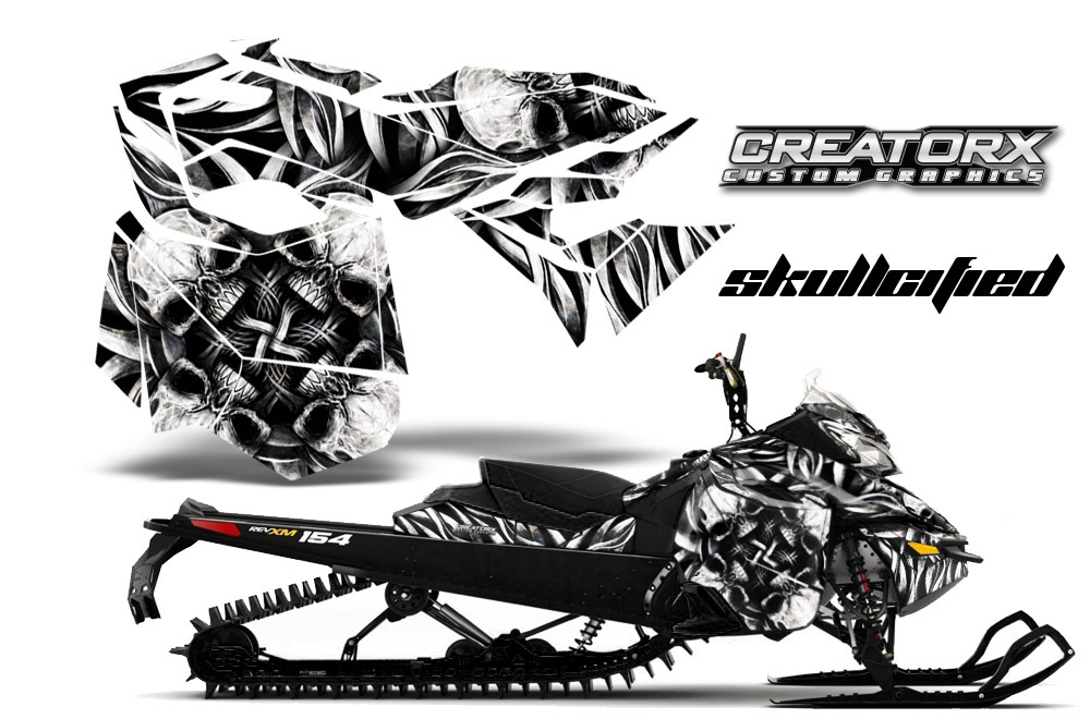 Skidoo Rev XM Graphics Kit Skullcified Silver BB